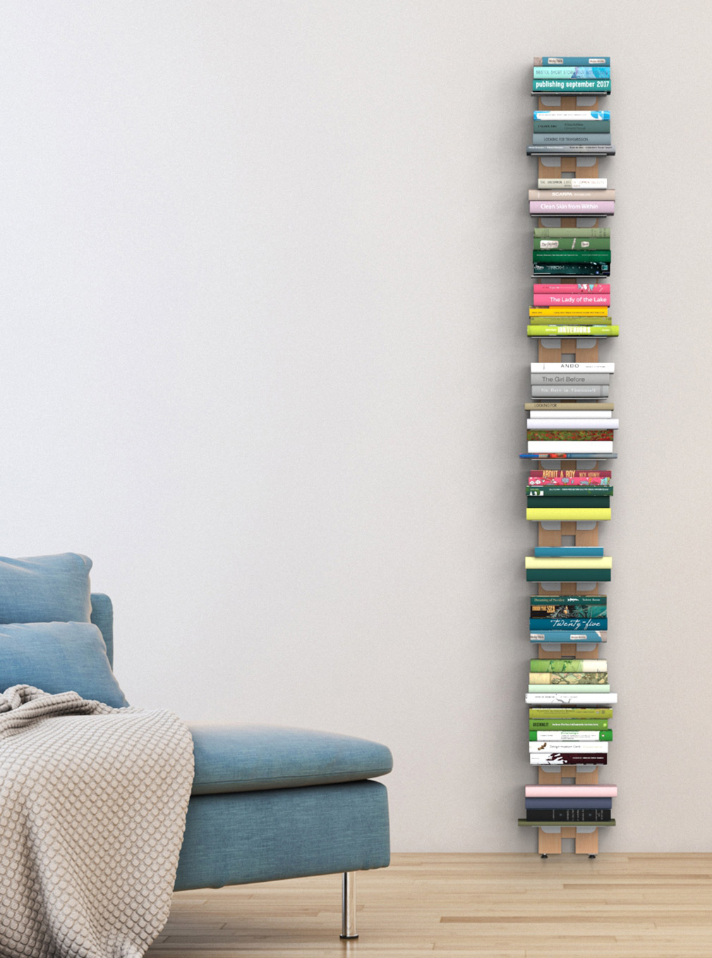 Suggermenti per sfruttare lo spazio con librerie verticali in legno e metallo a parete zia Ortensia h 195 centimetri